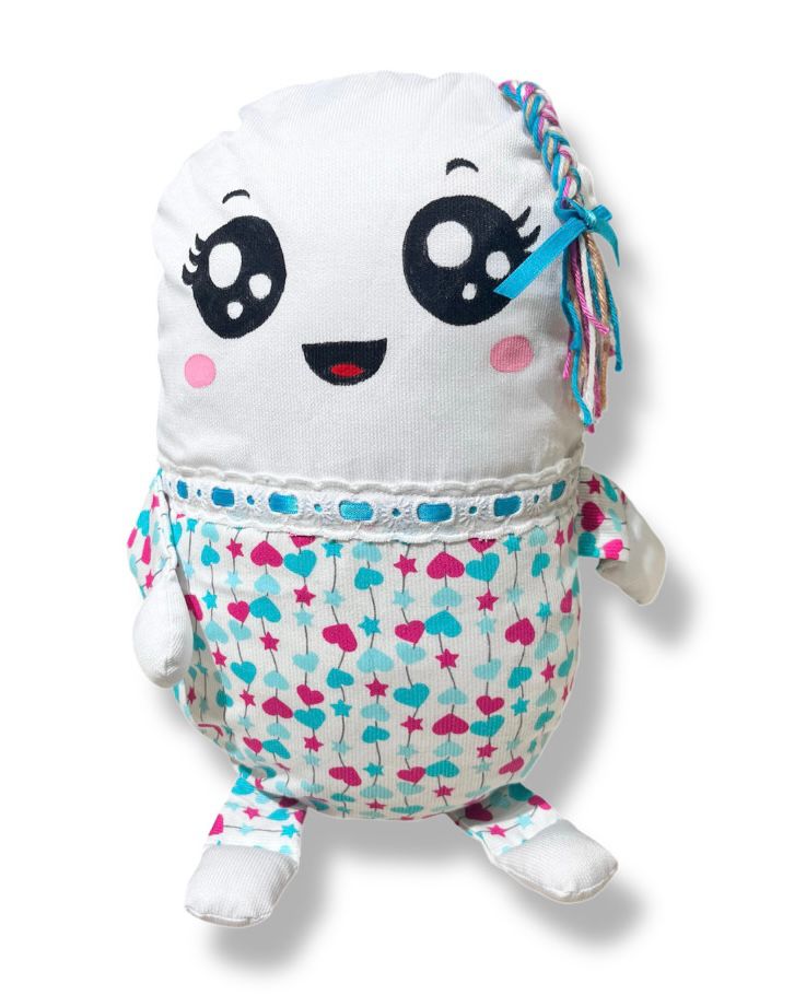 Almohada Arrocito & Muñeco de apego  Corazones alegres